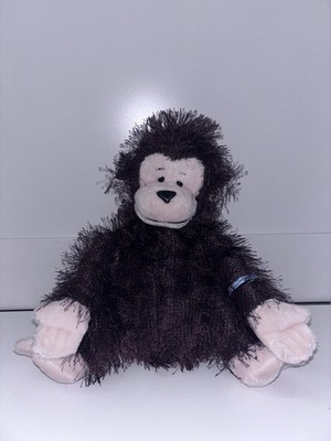 Ganz Webkinz Monkey 9'' Brown Shaggy HM008 Plush Stuffed Animal Toy No Code