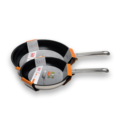Silit 2er Set Calabria Bratpfanne Ø 24 + 28cm Pfanne Edelstahl Stielpfanne NEU