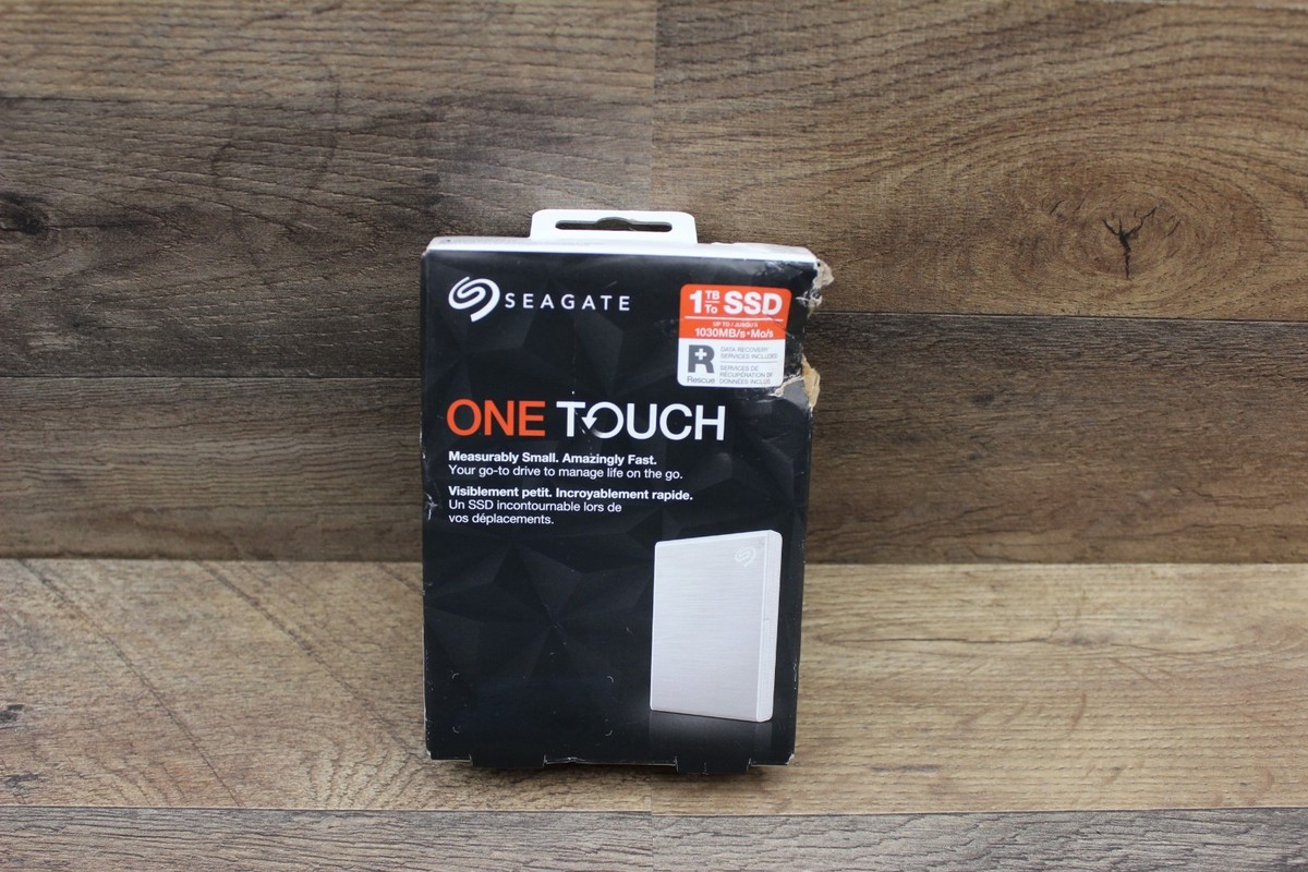 Seagate One Touch SSD 1TB External SSD Portable Silver New