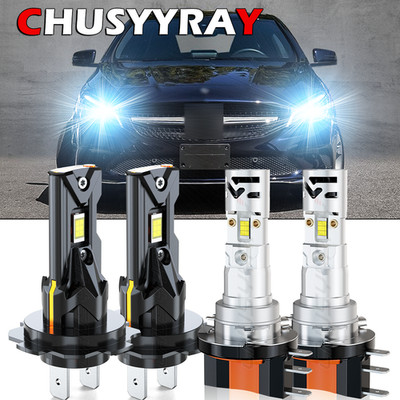 NEW 4PCS H15+H7 High Power LED Headlight Bulbs 6000K Super Bright White