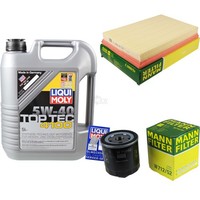 Inspektionspaket 5L Liqui Moly Top Tec 4100 5W-40 FüR VW Polo 1.4 16V Golf V 1.6