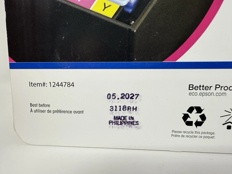NUEVO Paquete combinado de botellas de recarga de tinta Epson 502 EcoTank | Negro/C/M/Y (caduca 05/2027) Foto 3 de 3