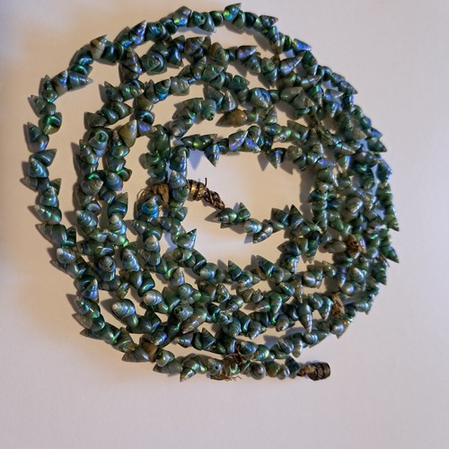 Vintage Aboriginal Maireener Shell Long Necklace 110cm - Picture 11 of 14