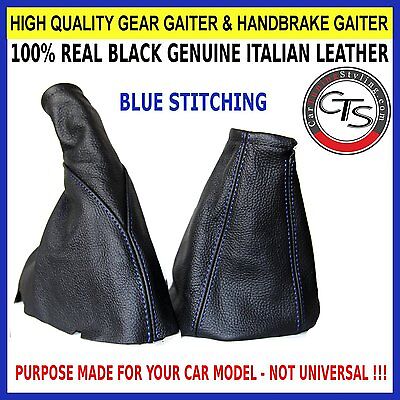 Gear /& Handbrake Gaiter For Vauxhall Tigra A 1994-2000 Leather Blue Stitching