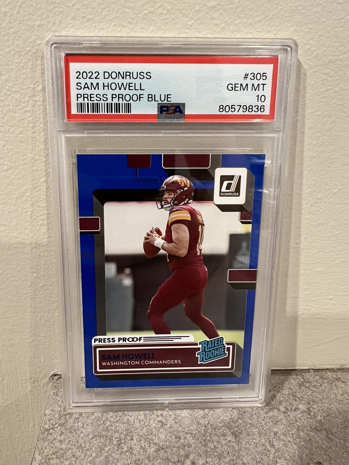 Sam Howell trading card