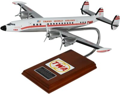 TWA Lockheed L-1049 Super Constellation Desk Top Display 1/85 Model SC Airplane
