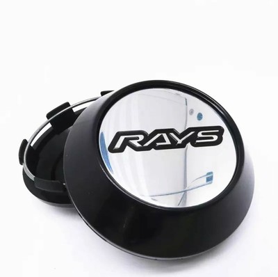 4 Pcs Ray Style 68mm/62mm ZE40 CE28N TE37 Saga MB BLACK Racing Wheel Center Caps