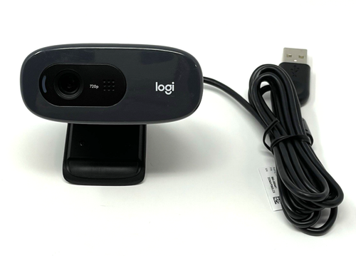 Logitech V-U0018 HD Built in Mic Microphone Webcam 860-000441 Black 720P - Afbeelding 2 van 8