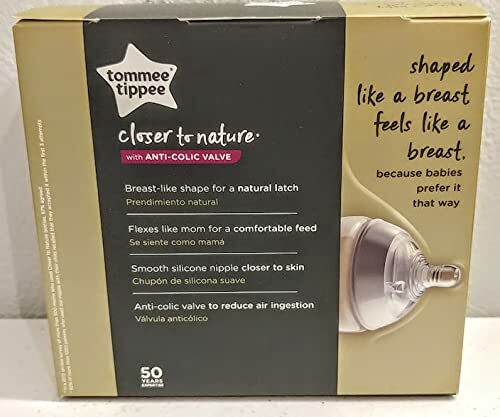 Tommee Tippee Closer to Nature 9 Oz Decorated Bottles Pink Girl Style Box of 2