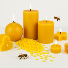 Bienenwachskerzen 100% Bio Natur handgemacht ...