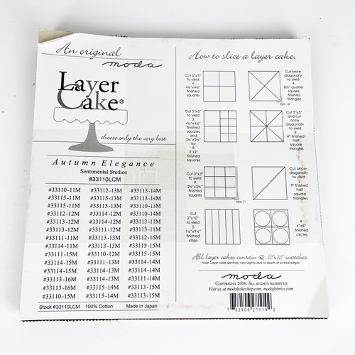 Moda "Autumn Elegance" Layer Cake 42 10" Quilt Fabric - Sentimental Studios - Picture 5 of 5
