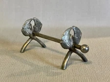 Rare Antique 19th Century Arts and Crafts Style Silverplate Knife Rest