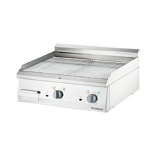 Elektro-Griddleplatte Tischger&auml;t 800x700x250 mm gerillte Grillfl&auml;che 8,1 kw 400V