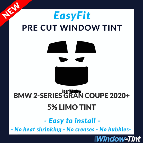 EasyFit Static Pre Cut Window Tint For BMW 2-Series Gran 2020 5% Limo Rear - Picture 1 of 3