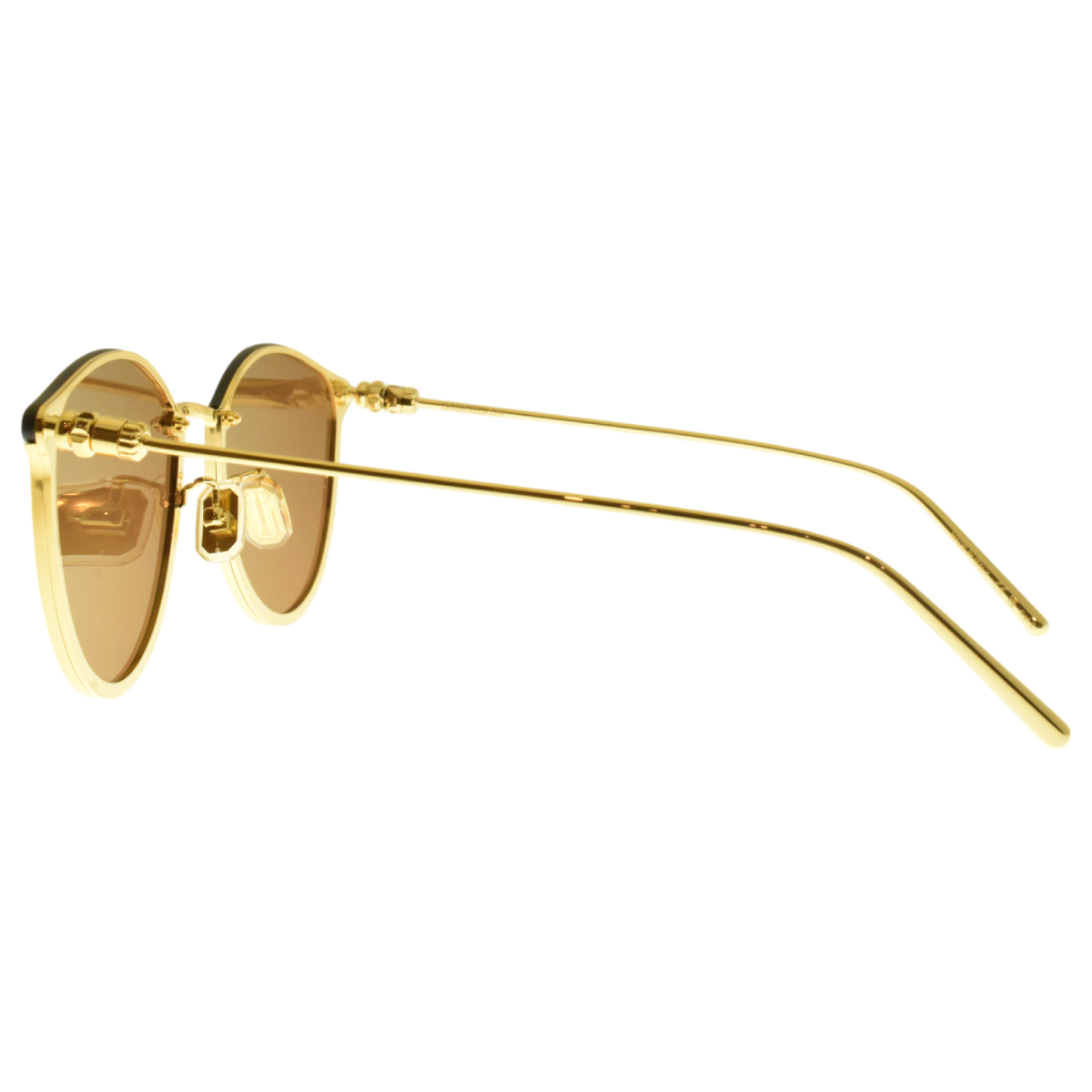 NEW!! BOUCHERON BC0119S 003 Gold Brown Cat Eye Full Rim 
