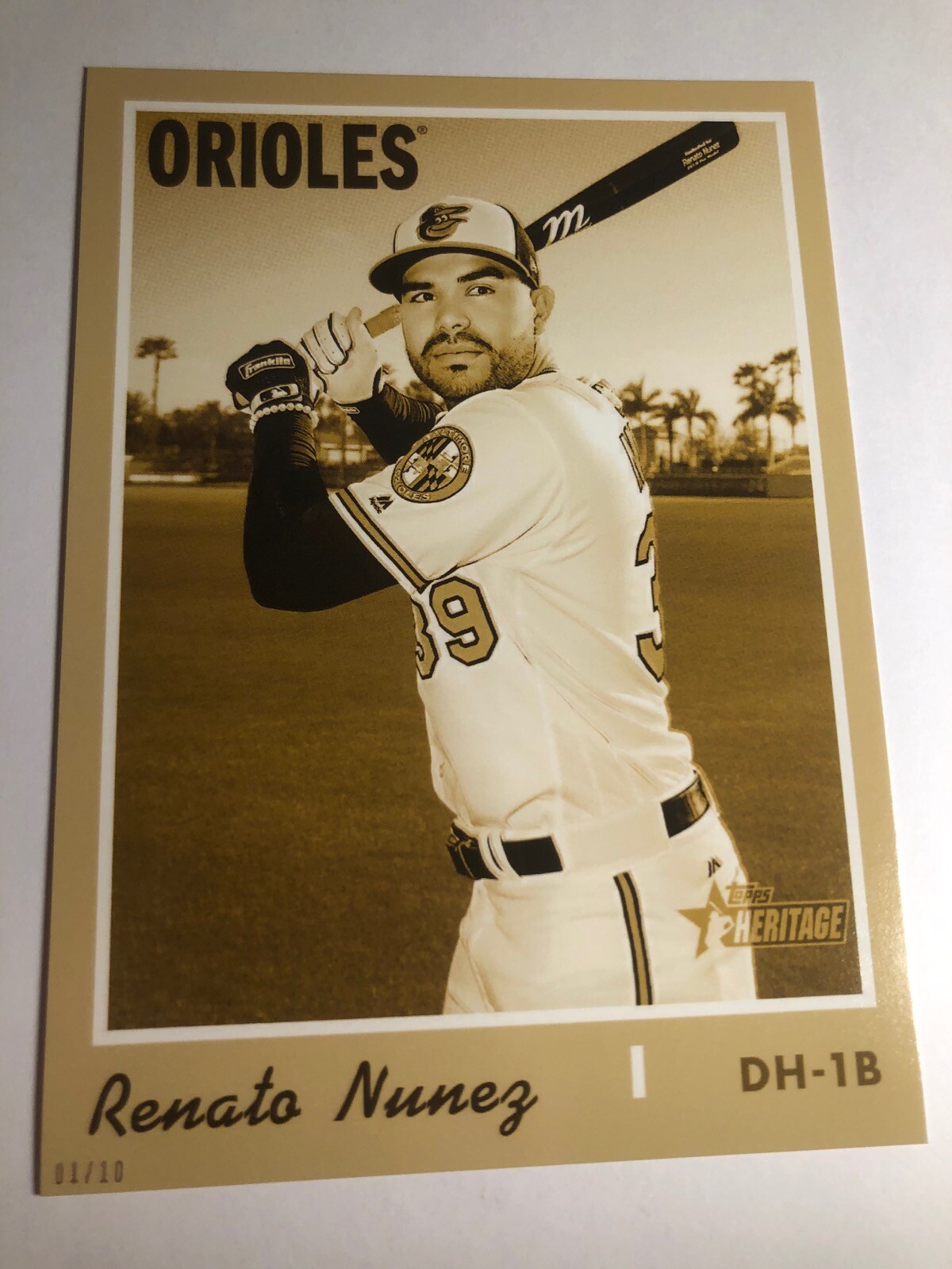 2019 Heritage High Number Jumbo Renato Nunez Orioles Card 693 01/10