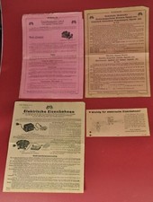 Märklin skala 0 - 1 ---- Zbiór starych instrukcji nr 2 