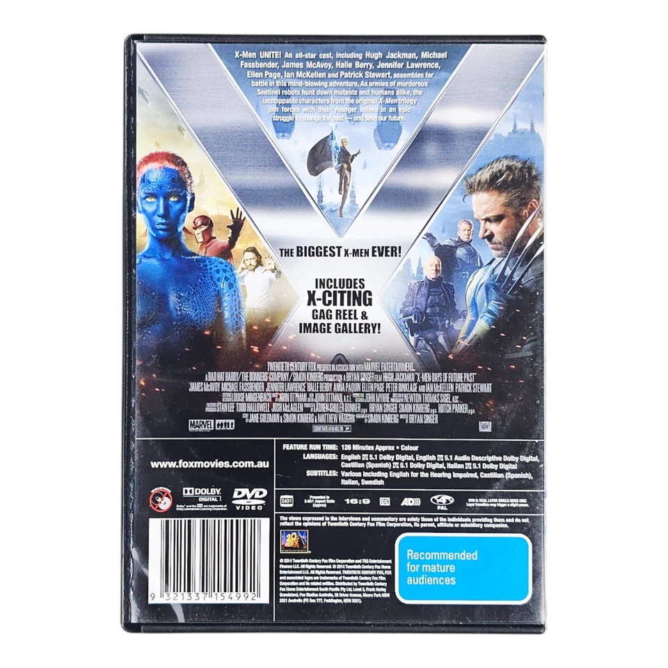 X-Men-Days of Future Past (DVD, 2014) - Image 2 of 4