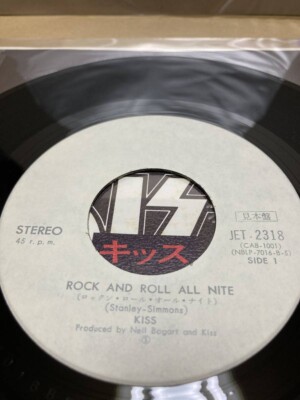 KISS – Rock And Roll All Nite - 1975 Japan PROMO Vinyl EP 7
