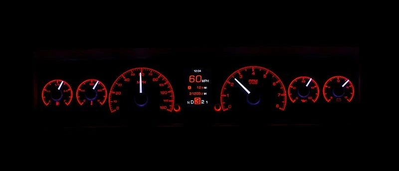 Dakota Digital 1969-76 Chevy Nova Sistema de Calibre Personalizable Plateado HDX-69C-NOV-S Foto 3 de 4