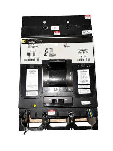 Square D MHL3610001386 Circuit Breaker 1000A 3 Pole Type S2 - Picture 1 of 6