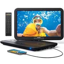 17.6" Portable Blu-Ray DVD Player w/15.6" Large Screen HDMI USB MP4 Dolby Audio