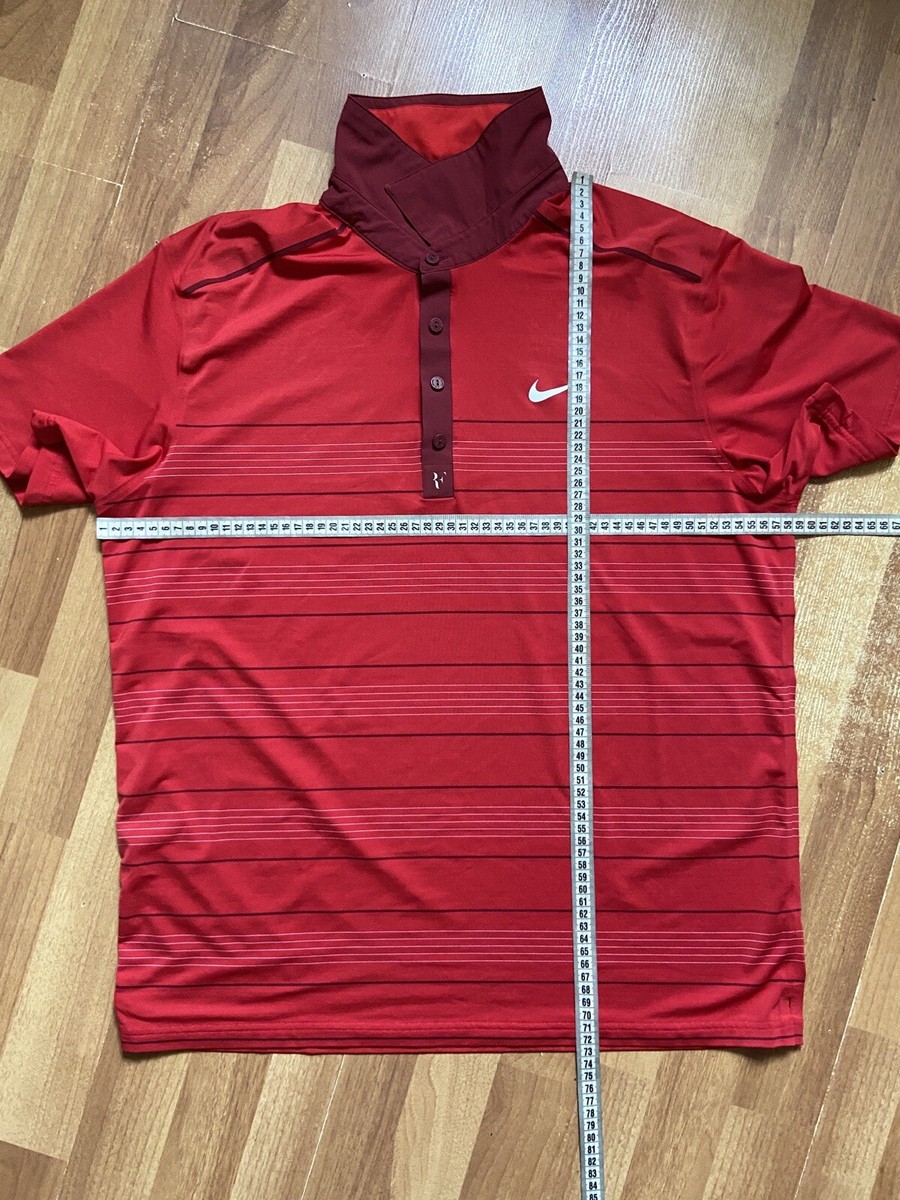 2011 ROGER FEDERER POLO TENNIS SHIRT JERSEY NIKE 405975-611 sz XL