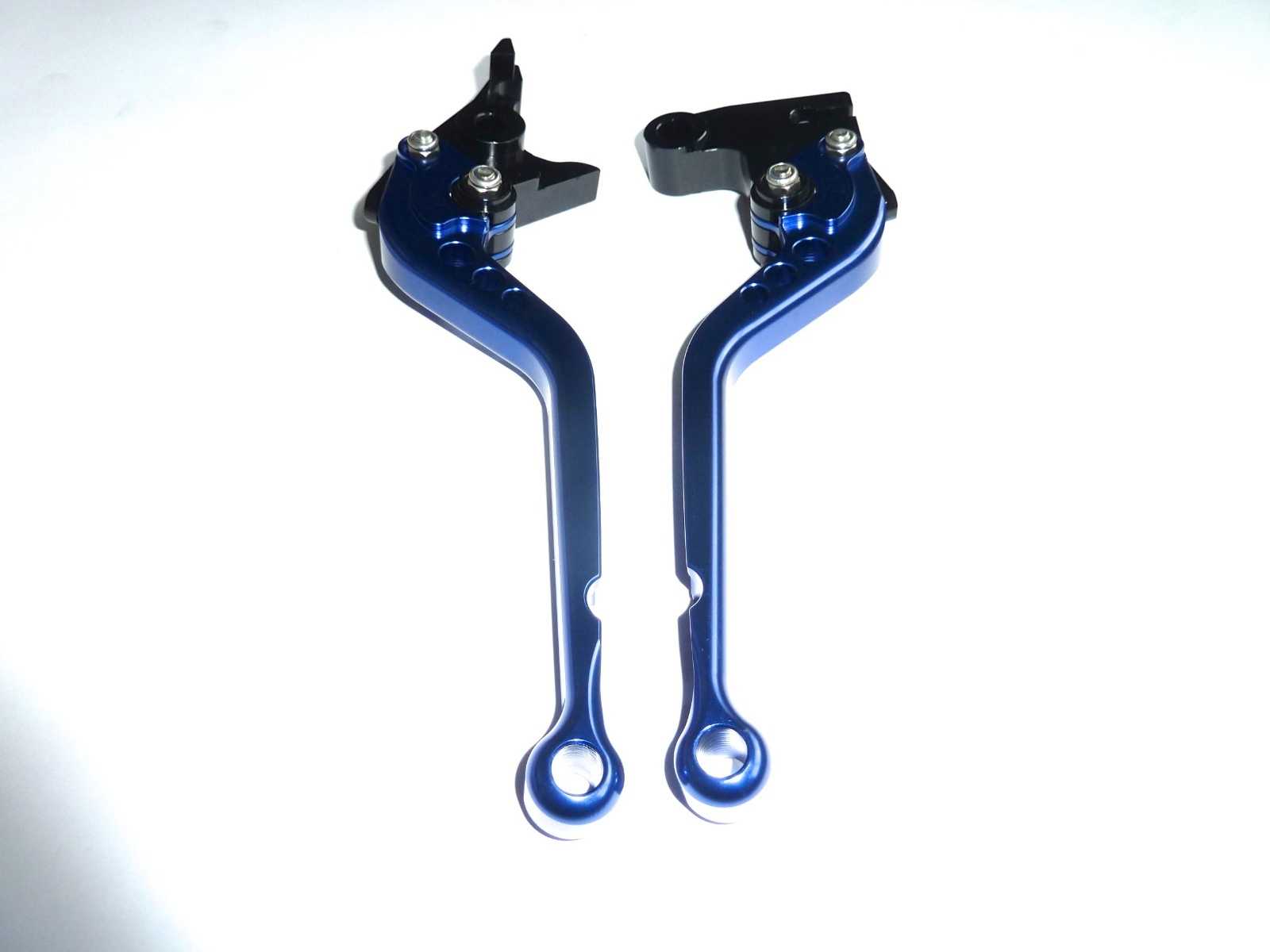 TRIUMPH SPEEDMASTER AMERICA BRAKE & CLUTCH LEVERS SET BLUE RACE TRACK