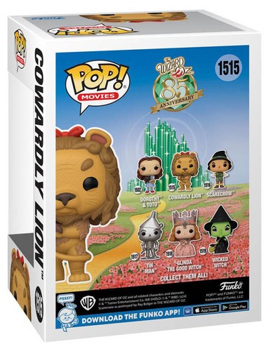 Funko POP! Movies The Wizard Of Oz 85th Anniversary #1515 Cowardly Lion - New, M - Picture 4 of 4