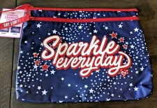 Justice Patriotic Color Changing SPARKLE EVERYDAY Bikini Bag New With Tags