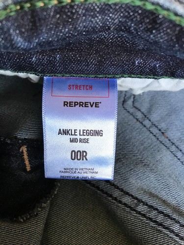 Express 00R 00 Regular Mid Rise Ankle Legging Blue Jeans Jeggings $80 New D1 - Picture 6 of 7