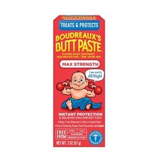 Boudreaux's Butt Paste Maximum Strength Diaper Rash Cream, Ointment for Baby-2oz