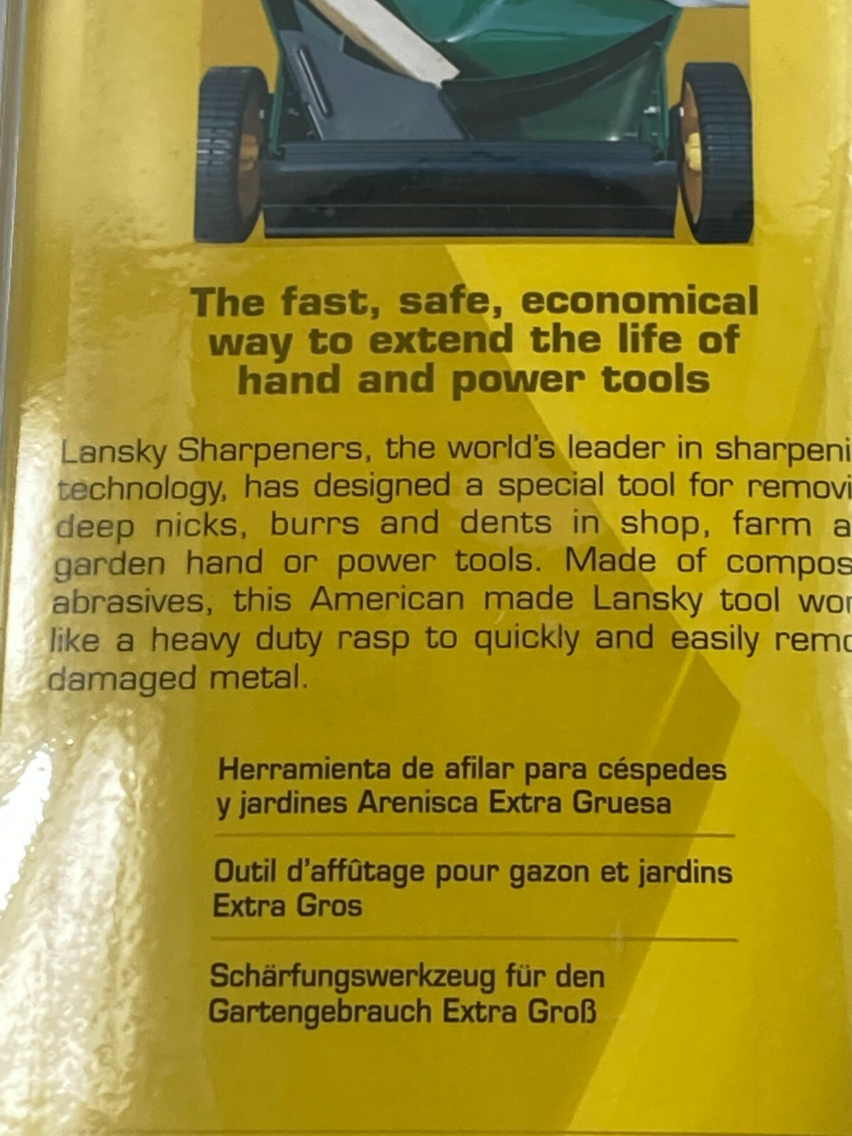 Lansky LHONE Heavy Duty Tool Axe Knife Sharpener 70 Grit Hone Stone