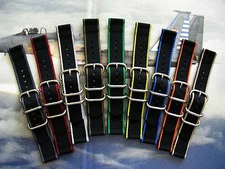 NATO G10 ® EDGE ™ 2pc strap Heavy Nylon Smart watch band Sport diver IW SUISSE