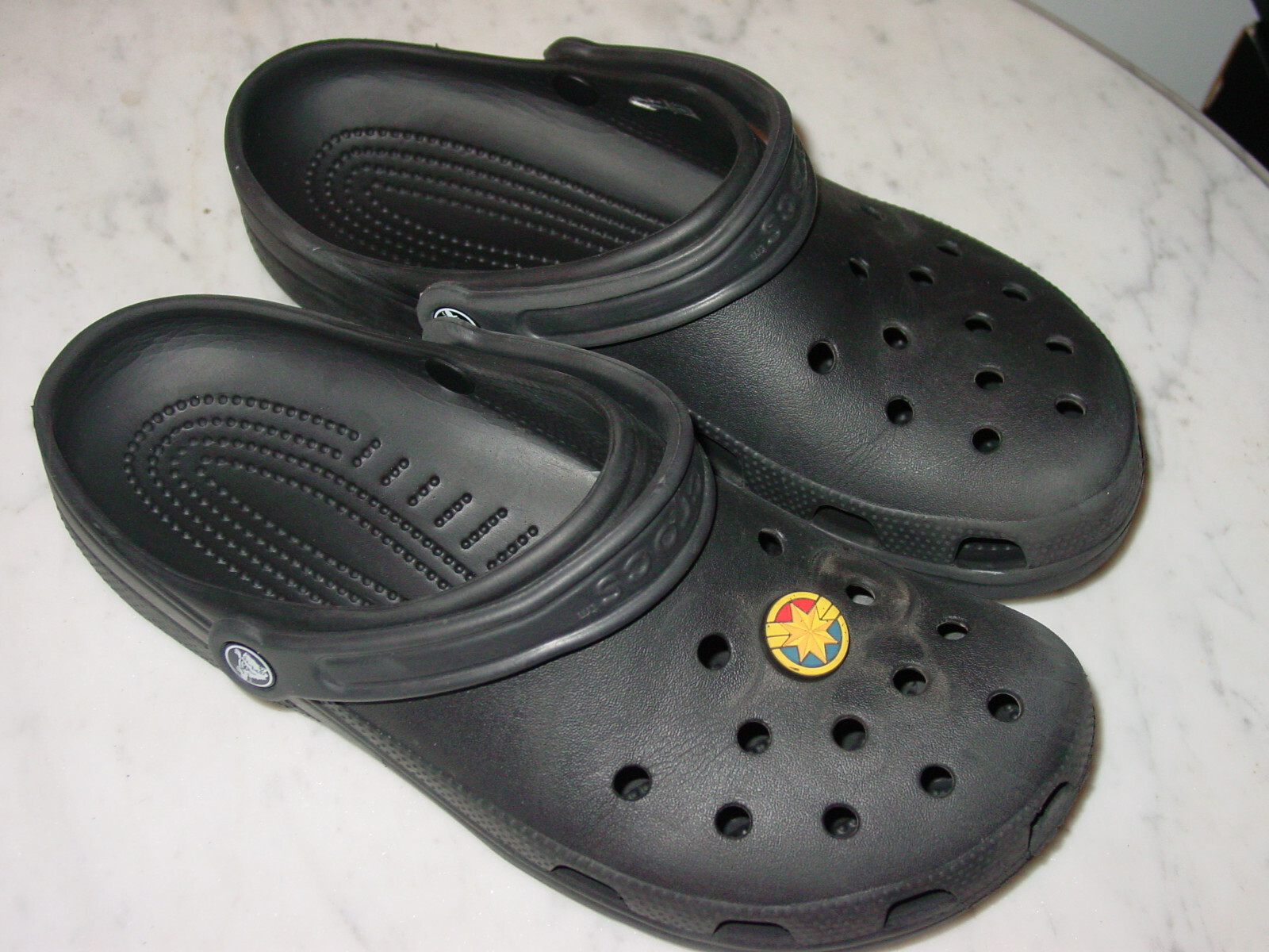 Mens Black Crocs! Size 10 Sold As Is 