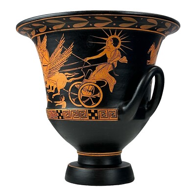 Helius the Sun and Star Gods Krater Vase Ancient Greek Pottery Ceramic Museum, $254.00