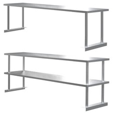 Commercial Kitchen Work Table Stainless Steel Over Shelf Bench For Prep Table UK