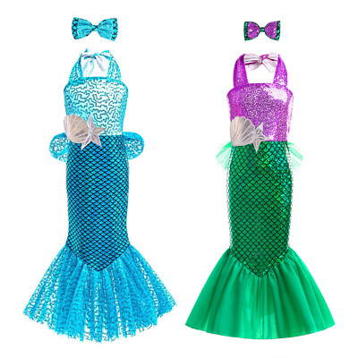 Kids Beachwear Swimming Mermaid Tail Dress Sleeveless Costume Cosplay Swimwear | eBay Kids Beachwear Swimming Mermaid Tail Dress Sleeveless Costume Cosplay Swimwear | eBay