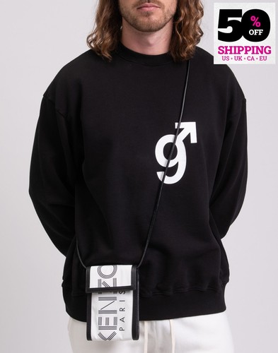 Borsa telefono a tracolla KENZO prezzo consigliato 147 € logo cinturino in pelle patta magnetica