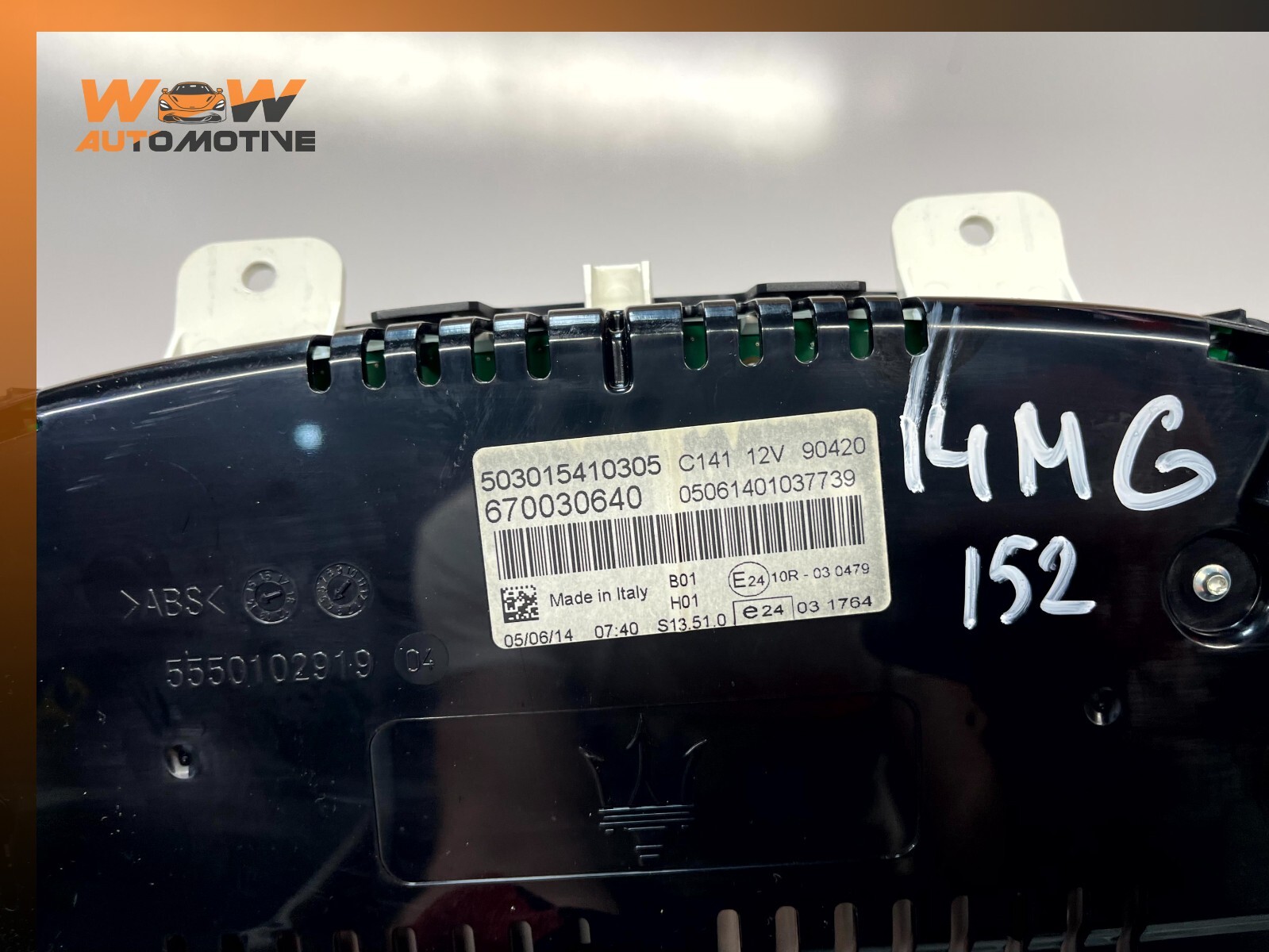 14-16 MASERATI GHIBLI SPEEDOMETER CLUSTER OEM