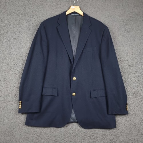 POLO RALPH LAUREN Blazer Jacket Mens 46R GOLD BUTTON 100% Wool Italy Sport Coat