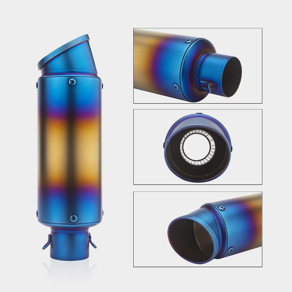 38-51mm Motorcycle Exhaust Muffler Tail Pipe Slip On For Honda XR250 XR200 XR100 - Image 3 of 4