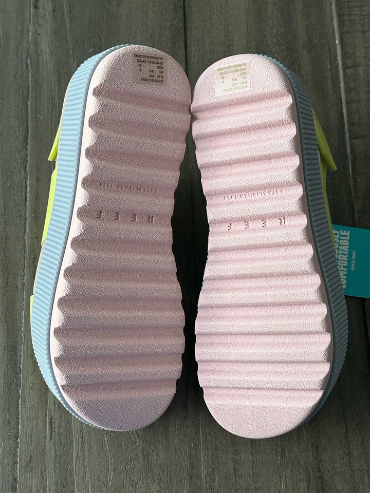 Reef Women's US 9 Water Vista Higher Platform Sandals Meringue Please