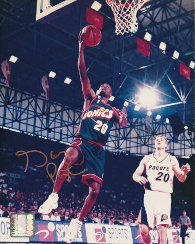 "THE GLOVE" GARY PAYTON SIGNED SEATTLE SUPERSONICS NBA 8x10 PHOTO! HOF SONICS - Picture 1 of 1