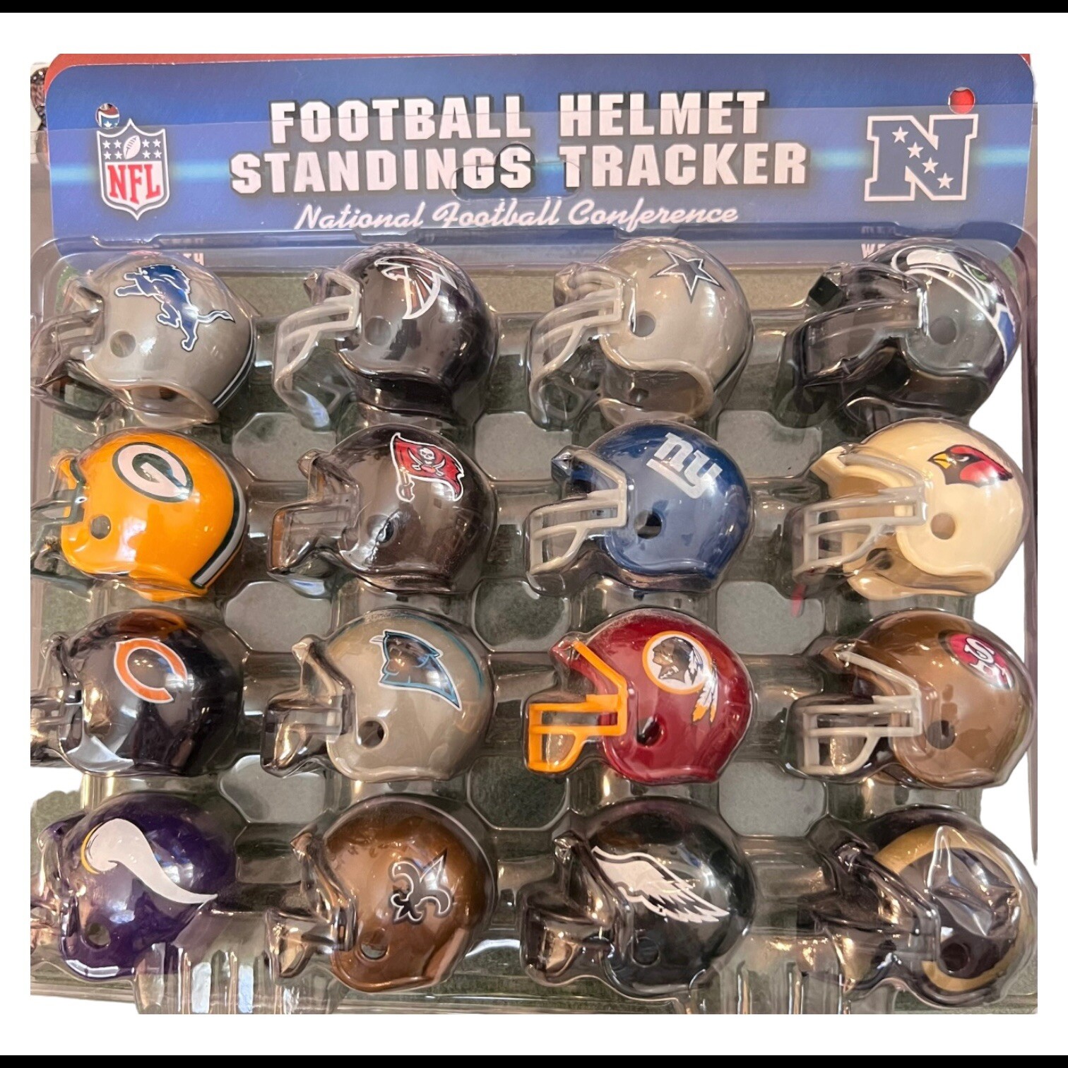 NEW NFL Football 32 Team Mini Helmet Standings Tracker Display Set AFC & NFC eBay