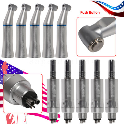 Dental Inner Water Low Speed Contra Angle Handpiece Air Motor 4Hole NSK Style OR