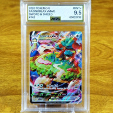 Pokemon Sword & Shield Base Snorlax VMAX 142/202 AGS Mint+ 9.5 Holo Rare 2020