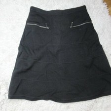 Athleta Black Strata Ponte Knit A-line Skirt sz XXS euc