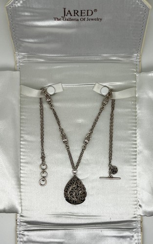 Lois Hill Sterling Silver Pendant with Necklace Chain #56 - STUNNING! - Picture 1 of 8