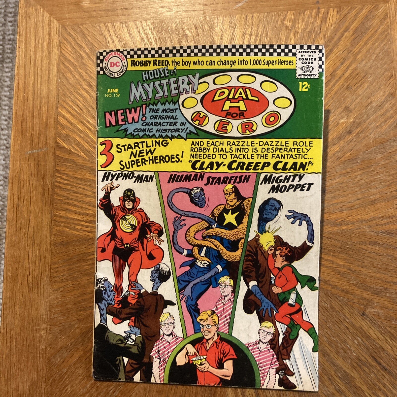 House of Mystery Dial H for Hero #159 DC Comics 1966